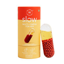 Wellbeing Nutrition Slow Multivitamin + Omega 3 for Women, Skin, Hair, Metabolism