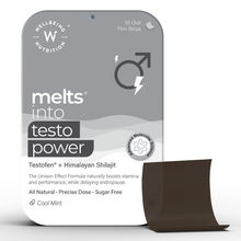 Wellbeing Nutrition Melts Testo Power, Fenugreek Extract, Testosterone Boost, Mint Flavour