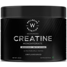 Wellbeing Nutrition Creatine Monohydrate, Enhanced Muscle Strength, Performance, UnFlavoured
