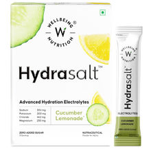 Wellbeing Nutrition Hydrasalt Electrolyte Drink, Instant Hydration, Cucumber Lemonade