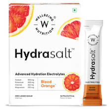 Wellbeing Nutrition Hydrasalt Electrolyte Drink, Instant Hydration, Energy, Blood Orange