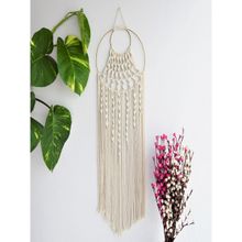 Ecofynd Macrame Dream Catcher With Golden Ring
