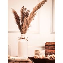 PUREZENTO Japanese White Bottle Vase In Color White