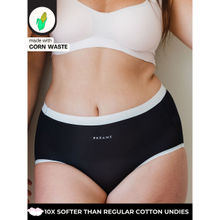 INTIMATE QUEEN Corn Bae Cloud-Soft Lacy Boyshorts Rash-Free Soothes Skin Feels Like a Hug in Black color