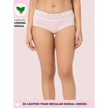 INTIMATE QUEEN Modal Bae Buttery Soft Hipsters Naturally Cooling pH Balancing Underwear in Pink Color