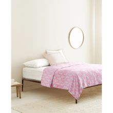 The Baby Atelier Pink Crab 100% Organic Single Bed Cover