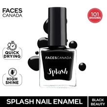 Faces Canada Splash Nail Enamel - Black Beauty