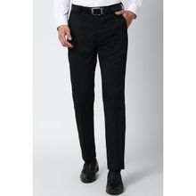 Peter England Men Black Formal Trouser