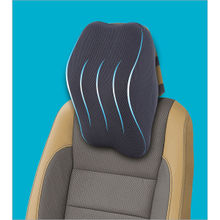 Travel Addition 3-In-1 Memory Foam Car Seat Head Rest Pillow Medium - Grey