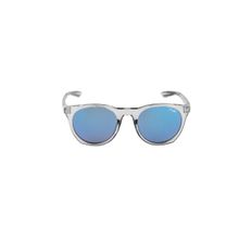 IRUS Idee Silver 100% Uv Protected Oval Full Rim Unisex Sunglass (Blue Mirrored Lens)