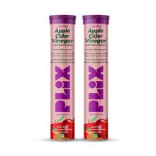 Plix ACV Apple Cider Vinegar L-carnitine Effervescent Tablets Convert Fat Into Energy Vit B6 & B12