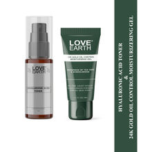 Love Earth Hyaluronic Acid Toner + 24k Gold Oil Moisturizing Gel