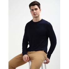 Tommy Hilfiger Dc Cotton Lyocell Navy Blue Sweater