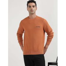 Tommy Hilfiger Diamond Structure Brown Sweater
