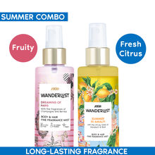 Wanderlust Fruity & Fresh Citrus Summer Perfume Mist Set of 2