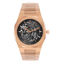 French Connection Skeleton Black Round Dial Automatic Watch for Men's FCA01-3 (Free Size)