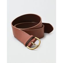 American Eagle Women Brown High-Waisted Leather Belt