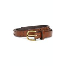 American Eagle Women Brown Studded Leather Belt