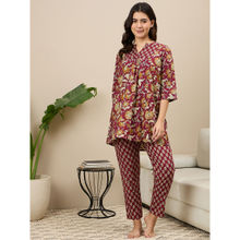 July Nightwear Cotton Kurti With Pyjama For Women (Set of 2)