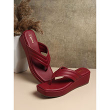 Yoho Maroon Bliss Lightweight Wedges