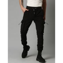 BREAKBOUNCE Black Taika Slim Fit Cargo Jogger