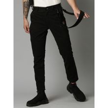 BREAKBOUNCE Black Taika Slim Fit Biker Trouser