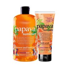 Treaclemoon Papaya Summer Combo ( Shower Gel + Body Scrub)