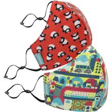 Chumbak New and Improved 'The Brighter Side' Face Masks For Kids Of All Ages (Unisex) - Set Of 2