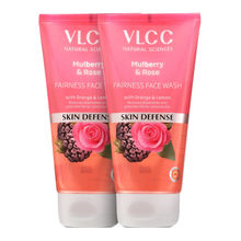 VLCC Mulberry & Rose Facewash - 2x150 ml - Buy One Get One - Fairness & Cleansing