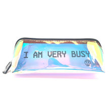 Hamster London I Am Busy Black Pouch