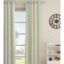 GM Room Darkening Embroidered Ring Top Door Curtain - Pack of 1(Size:4.3x7 Feet Multicolour Curtain)