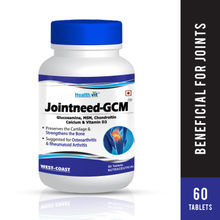 Healthvit Jointneed-GCM Glucosamine, MSM, Chondroitin Calcium & Vitamin D3 60 Tablets