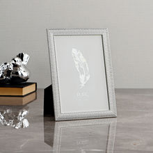 Pure Home + Living Silver Plated Ribbed Pattern Metal Photo Frame - Medium
