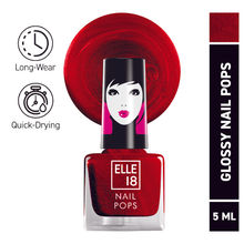 Elle 18 Nail Pops Nail Polish Glossy Finish, Quick-drying & Long Wearing - 122