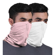 FREECULTR Unisex Plain Bamboo Bandana Anti Microbial Multipurpose Cloth Face Mask (pack Of 2)