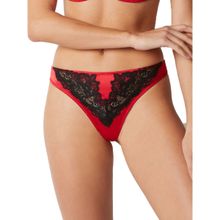 Yamamay Red & Black Bridal Festival G String Panty Red