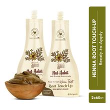 Nat Habit Henna Root Touch Up Paste - Rich Brown (Pack Of 2)