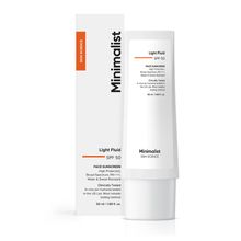Minimalist Light Fluid SPF 50 PA++++ Face Sunscreen - Lightweight, Water & Sweat Resistant