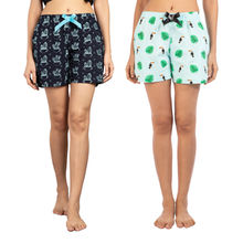 Nite Flite Shorts (Toucan & Cactus) - Multi-Color (Pack Of 2)