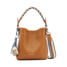 MIRAGGIO Chocolate Top Handle Bucket Handbag