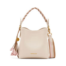 MIRAGGIO Vanilla Top Handle Bucket Handbag