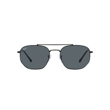 Ray-Ban Black Sunglasses 0RB3707 Irregular Black Frame Blue Lens (57)