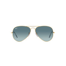 Ray-Ban Gold Sunglasses 0RB3025 Pilot Gold Frame Blue Lens (58)