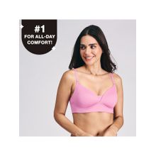 Nykd by Nykaa Adapt360° Lift & Support Padded Non Wired Barely There T-Shirt Bra NYB362 Dark Pink