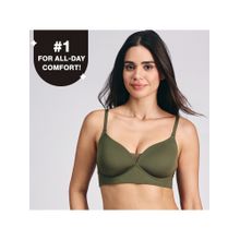 Nykd by Nykaa Adapt360° Lift & Support Padded Non Wired Barely There T-Shirt Bra NYB362 Olive