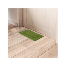 Black Gold Reversable Plain Stain & Fade Resistant Entrance Indoor Outdoor Mat Green