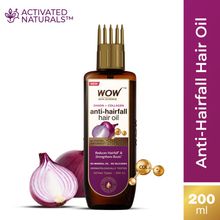 WOW Skin Science Onion & Collagen Hair Oil - Reduces Hairfall With Comb Applicator