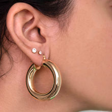 UPAKARNA Big Cloudy Hoop Earrings