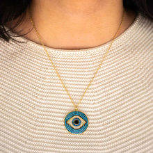 UPAKARNA Cerulean Wicked Eye Necklace