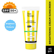 SunScoop Brightening Cream Face Sunscreen - SPF 50 PA+++ with Vitamin C, No White Cast & Tanning